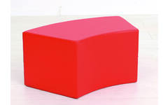 Poef Paolo kort, rood